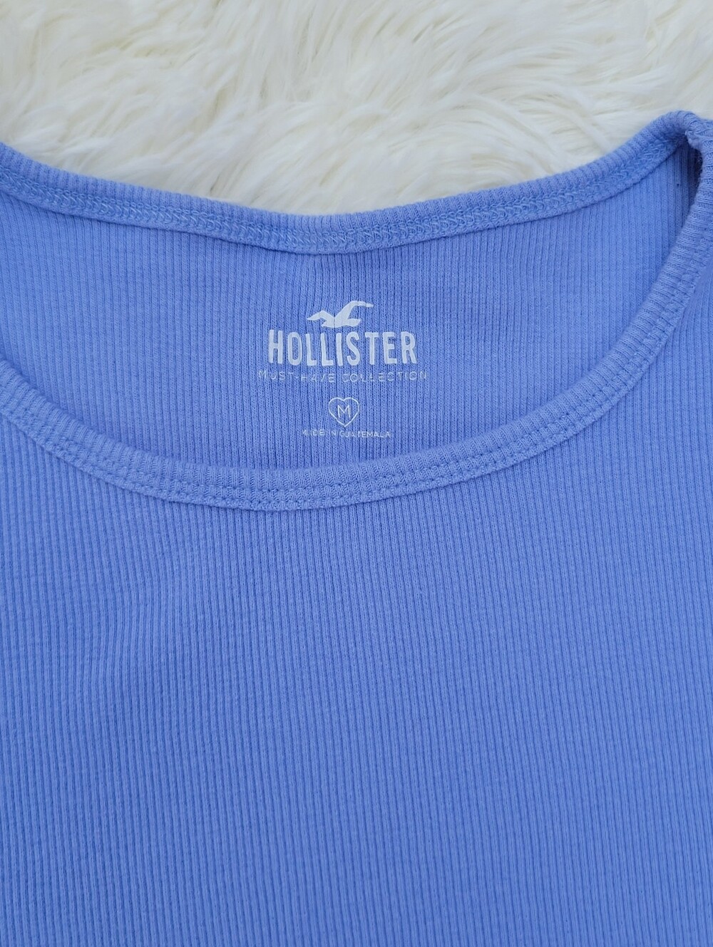 Hollister Kids Ribbed Top - Periwinkle Blue
